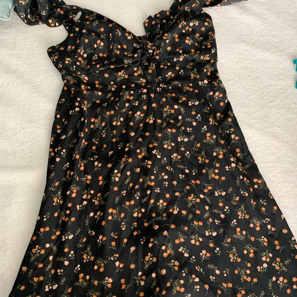 Mini floral summer dress